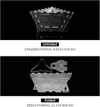 Fire Maple Maverick Wood Stove | Portable Durable Stainless Steel Campfire Stove | Ideal for Camping Backpacking Hiking Trips (Triangle Version)