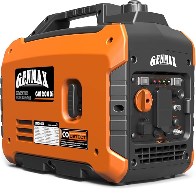 GENMAX Generator，EPA Compliant, Eco-Mode Feature, Ultra Lightweight for Backup Home Use & Camping