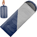 Clostnature Sleeping Bag for Adults and Kids - Lightweight Camping Sleeping Bag for Girls, Boys, Youths, Ultralight Backpacking Sleeping Bag for Cold Weather - Compression Sack Included(Right Zipper)