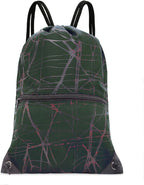 HOLYLUCK Drawstring Backpack Bag Sport Gym Sackpack