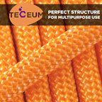 TECEUM 5/32" Paracord Rope 1000 – 1000ft / 200ft / 100ft / 50ft – Tactical Parachute Cord 4mm – 45+ Colors – Nylon String for Survival & Camping Gear – Stripe Cord for Survival – Utility Rope