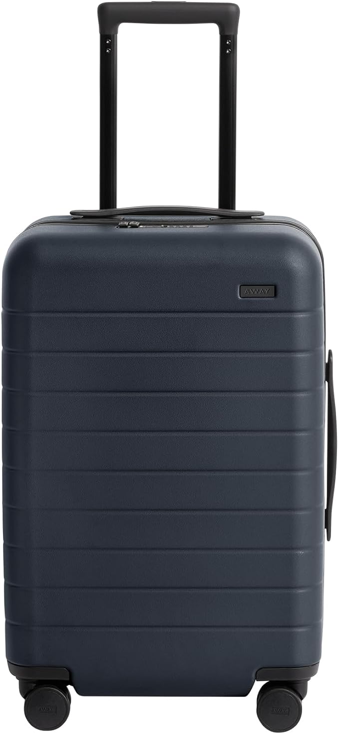 Away Carry-On Luggage, Lightweight Hardside Suitcase with Spinner Wheels, 22 Inch Airline Approved, TSA Lock, Navy Blue