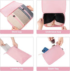 BAGAIL 6 Set/8 Set/10 Set Packing Cubes Various Sizes Packing Organizer for Travel Accessories Luggage Carry On Suitcase