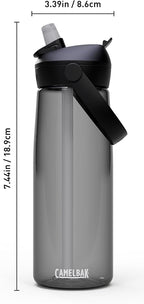 CamelBak Thrive Flip Straw Tritan Renew Water Bottle Charcoal, 25oz