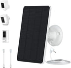 5W Solar Panels for Security Cameras - Compatible with Ring Spotlight Cam(Battery), Ring Stick Up Cam Battery - 9.8 Ft Charging Cable - 1PACK (Not for Spotlight Plus/Pro)