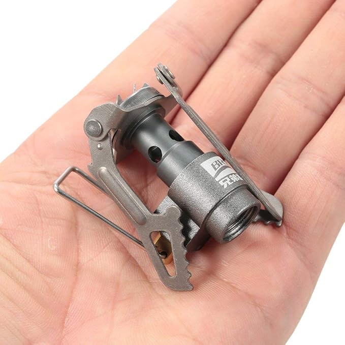 BRS Outdoor BRS-3000T Ultra-Light Titanium Alloy Miniature Portable Picnic Camping Gas Cooking Stove Portable Ultralight Burner 25gram