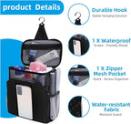 Quick Dry Mesh Shower Caddy Portable, Travel Toiletry Bag,Personal Essentials for Men Women Camping Beach&Dorm Room&travelling&Makeup Organizer,Medium, Black