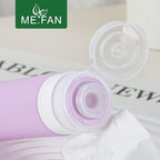 ME.FAN 18 Pack Travel Bottles for Toiletries, TSA Approved Travel Size Containers Set, Silicone Squeezable Portable Split Bottle, Travel Accessories for Conditioner, Shampoo, Lotion - Black/White