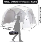 UNP Easy Beach Tent Pop Up Canopy UPF50+ Tent with Side Wall, Ground Pegs, and Stability Poles, Sun Shelter Rainproof, Waterproof for Camping Trips, Backyard Fun, Party Or Picnics