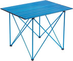 iClimb Ultralight Compact Camping Folding Table with Carry Bag (Reinforced Blue - XL)