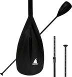 SUP Paddle - 3-Piece Adjustable Aluminium SUP Paddle with Glass Fiber Blade for Surfing, Floating, Water Sports