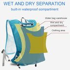 Lightweight Hydration Vest With 1.5L Water Bladder - Breathable Backpack for Running, Cycling, Hiking, Marathon - Men Women (0001 Purple)