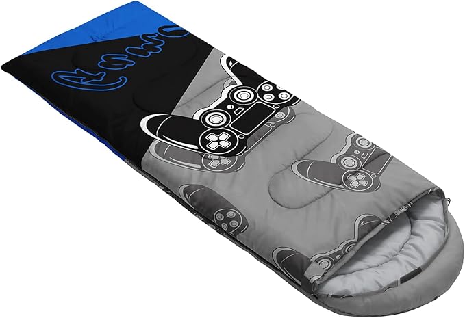 AILONEN Outer Space Astronaut Camping Sleeping Bags,Lightweight & Waterproof,3 Season Warm & Cool Weather,Cartoon Sleeping Bags for Kids,Boys Girls Travelling,Outdoors