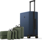 LEVEL8 Carry on Luggage Airline Approved, Small Carry on Suitcases with Wheels, Lightweight Hardside Textured Luggage for Travel, Tsa Approved, 20-Inch, Navy