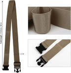 4Pack Luggage Straps for Suitcases, Travel Connector for Carry On Bag, Add Bag to Connect Two Suitcases, Adjustable Belt Attachment Accessories for Connect Your 3 Luggages, Brown
