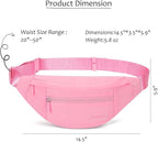 MAXTOP Large Crossbody Fanny Pack with 4-Zipper Pockets,Gifts for Enjoy Sports Festival Workout Traveling Running Casual Hands-Free Wallets Waist Pack Phone Bag Carrying All Phones