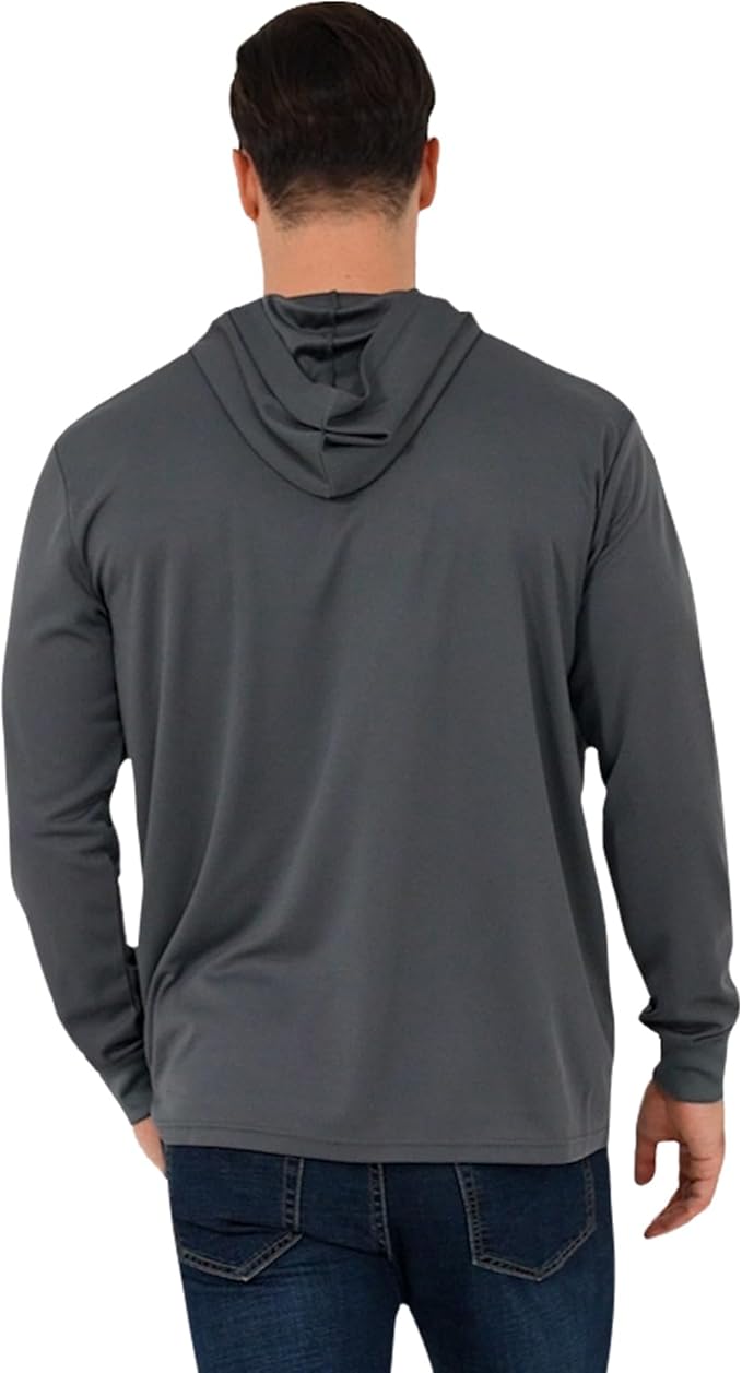 ProtectX High Visibility Sun Protection Lightweight Long Sleeve Hoodie, UPF 50+ Quick-Dry, SPF UV Shirt, Active Wear
