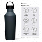 Corkcicle Sport Canteen Insulated Tumbler, Rucksack, 32 oz – Reusable Water Bottle Keeps Beverages Cold for 25 Hours & Hot 12 Hours – Cupholder Friendly Tumbler with Screw-On Cap