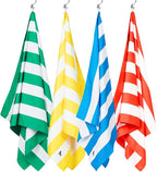 Dock & Bay Beach Towel - Quick Dry, Sand Free - Compact, Lightweight - 100% Recycled - Includes Bag - Cabana - Set A (4), Extra Large (200x90cm, 78x35)