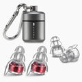 High Fidelity Concert Earplugs, Reusable Musicians Ear Plugs, 24dB Advanced Filter Technology Ear Protection for Music Festivals, DJs, Musicians, Wine Red