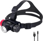 ARCHON DH10 Diving Headlamp Underwater Hand-Free Lighting Dive Light, 1200 Lumens Submarine Rechargeable Headlight with Wider Headband and Top Headband