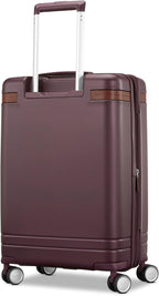Virtuosa Hardside 21 Inch Carry On Luggage - Airline Approved with 360° Spinner Wheels, RightHeight™ Adjustable Handle - Zippered WetPak™ - TSA Lock - Expandable Light Polycarbonate Shell - Merlot