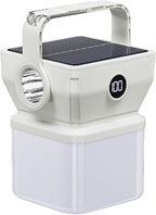 V.C Formark Camping Lantern Solar Powered Portable with Battery% Display, 1000LM Bright, USB-C/Solar Charging, for Outdoor Emergency, Hiking, Power Outage