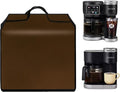 Cold Brew Coffee Maker Cover Drip Coffee Maker Lid Waterproof Antistatic Nylon Case for K-Duo Gen2/K-Cup Gen1 Hot & Iced Single Serve & Carafe Coffee Make 72oz (Brown)