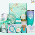 BodyRefresh Spa Gift Basket for Women, Self-Care Package with Warm Blanket, Birthday Get Well Gift Set for Wife Grandma Adult Female