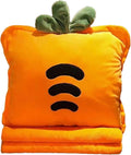 Fruit Throw Blanket and Pillow Set, Travel Blanket Compact Convenient Bed Throw Pillows with Airplane and Car Suitable for Office Nap Time (A, 67in x 39in)
