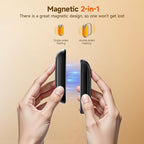 4 Pack Hand Warmers Rechargeable, 3 s Fast Heating USB 2 in 1 Pocket Hand Warmer, 3-Settings Outdoor/Indoor/Camping/Warm Gifts for Women MenKids （Write Black）