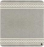 Inca Wall - Thick Alpaca Wool Blanket Heavyweight Camping Outdoors Indoors Soft Peru Queen Size Ethnic Design (Soft Gray/Ivory, Queen Size)