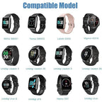 Charger for VeryFitPro Fitpolo Tozo Smartwatch, Magnetic Charging Cable Cord for YAMAY Willful SW021 SW025 Letsfit ID205L ID205U ID205S Wyze 44mm 47mm (2-Pack, 3.3ft/100cm)