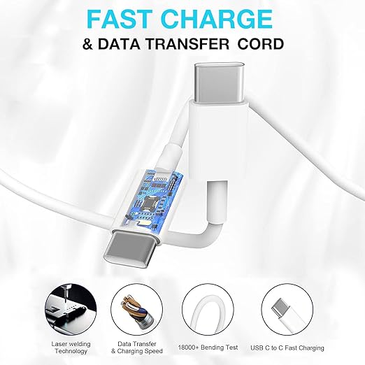Fast Charging for iPhone 17 16 15 Charger,2Pack 20W USBC Wall Charger Travel Plug Block Phone 16e Charging Cable for iPhone 17 Air/17 Pro/17 Pro Max/16 Pro/16 Pro Max/16 Plus/15/15 Pro/15 Pro Max/iPad