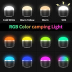 LED Camping Lantern Rechargeable 1000LM, 12 Lighting Modes Hanging Light with Magnetic Base, Portable 4000mAh RGB Tent Lights for Camping, Emergency, Hurricane, Power Outages, Home, Hiking