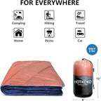 Camping Blanket,Lightweight Puffy Printed Camping Blanket Packable Outdoor Blanket for Camping,Traveling, Stadium, Hiking, Picnics