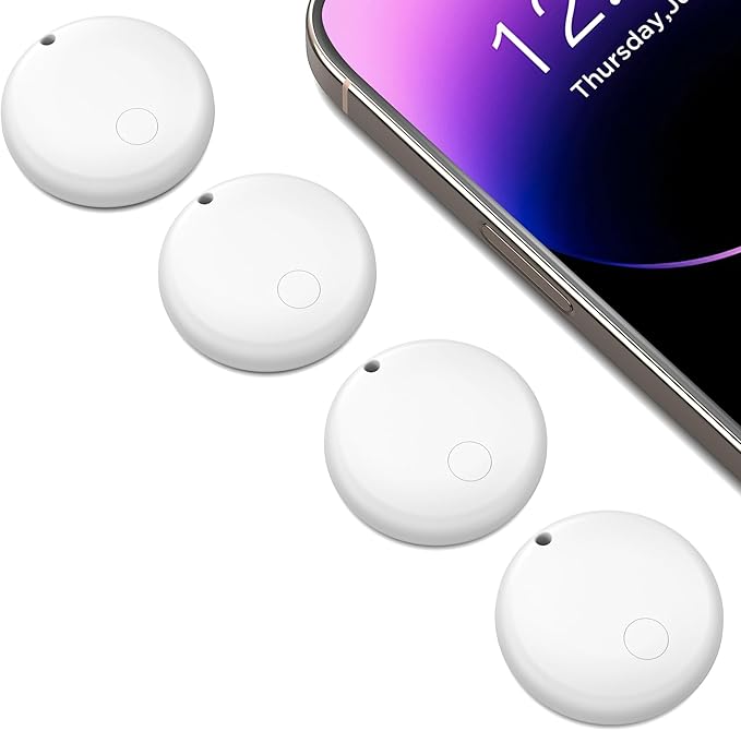 Air Tag for Android Air Tags-4 Pack Android（NOT for iOS） Bluetooth Tracker for Android Smart Tracking Tag for Google Find Hub Device App. Finder for Suitcase, Backpack, Purse,Keys, Luggage,etc