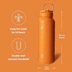 BOTTLE BOTTLE 40 oz sports water bottle stainless steel insulated water bottle with straw and pills holder