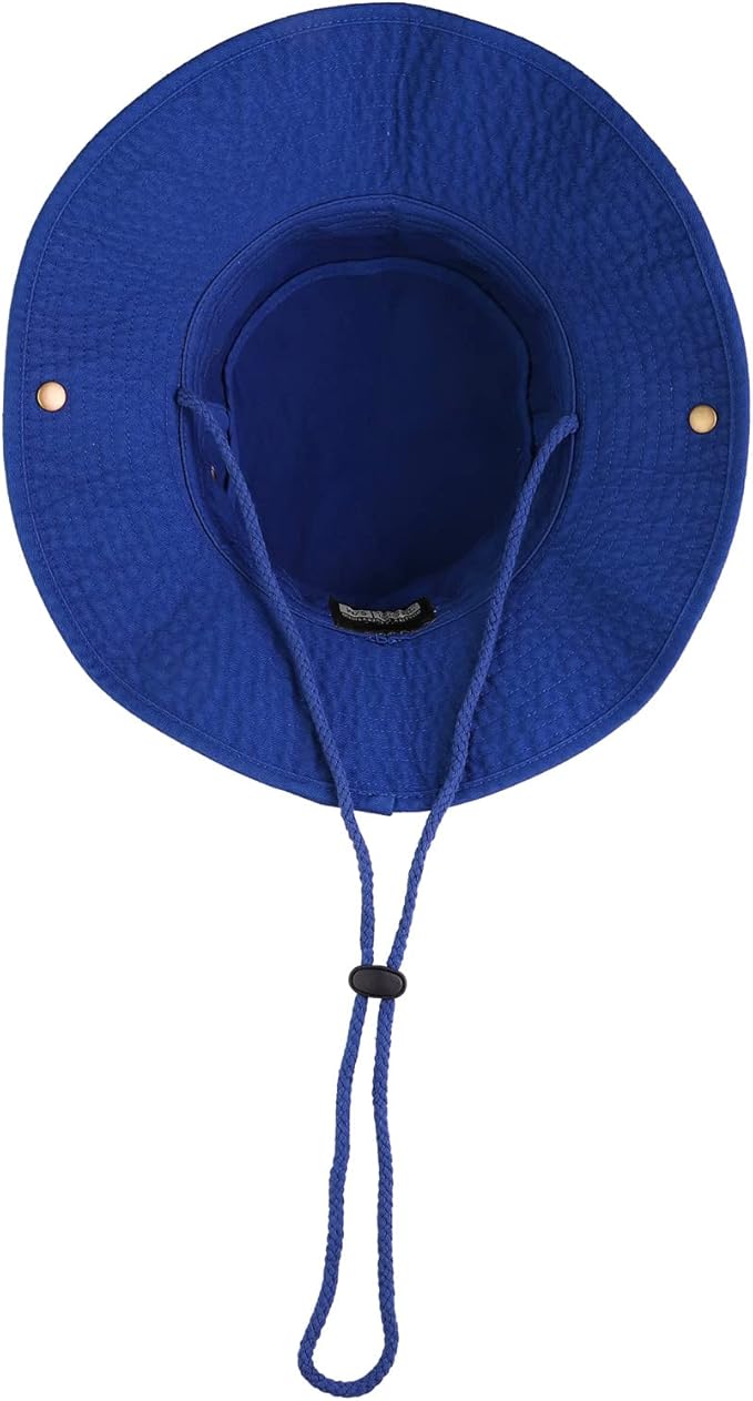 Wide Brim Hiking Fishing Safari Boonie Bucket Hats 100% Cotton UV Sun Protection for Men Women Outdoor Activities