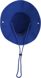 Wide Brim Hiking Fishing Safari Boonie Bucket Hats 100% Cotton UV Sun Protection for Men Women Outdoor Activities