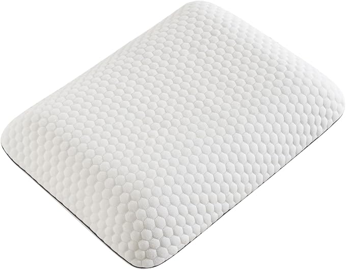 Travel Memory Foam Pillow for Sleeping, Comfortable Camping Pillow, 15.75x11.81x3.94 inches, Easy to Carry Portable Bag, Soft, Breathable, Washable Pillowcase