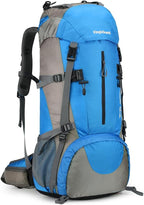 70L Camping Hiking Backpack with Rain Cover Waterproof Backpacking Backpack for Hiking Treeking Climbing Outdoor