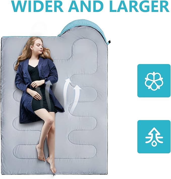 Sleeping Bags for Adults,Kids & Girls-Warm & Cold Weather Lightweight Waterproof Sleeping Bag Backpack with Compact Bag,Great for 3-4 Seasons Hiking,Camping and Outdoor