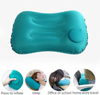 2Pcs Inflatable Camping Travel Pillow Ultralight Inflating Pillows Lightweight Camping Pillow Portable Backpacking Pillow for Neck Lumbar Support Hiking Sleeping Camping (Green)