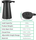 Camping Chairs,Camp Stool,Small Folding Stool,Upgraded Collapsible Stool,Portable Folding Stool,Retractable Seat or Foot Rest,Outdoor Fishing Hiking Gardening Travel BBQ-Max 400lbs (red)