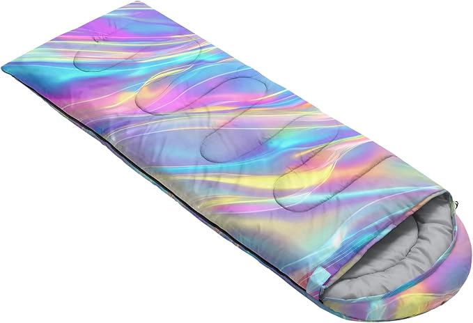 QOOMO Animals Camping Sleeping Bags,3 Season Warm & Cool Weather,Lightweight,Waterproof Sleeping Bags for Adults & Kids,Traveling,and Outdoors,Camping Gear Equipment