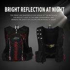 Hydration Pack Backpack，IX INOXTO Running Hydration Vest with 1.5L ( 50 oz) Water Bladder for Men Women，Lightweight Water Backpack for Hiking Cycling Climbing Camping