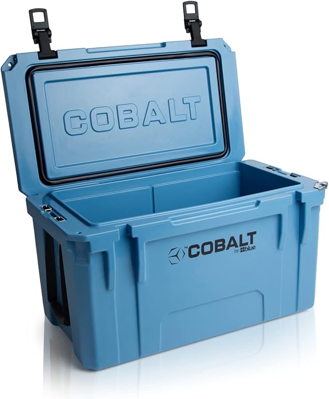 Cobalt 55 Quart Roto Molded Super Ice Cooler | Large Ice Chest - Long Term Ice Retention |