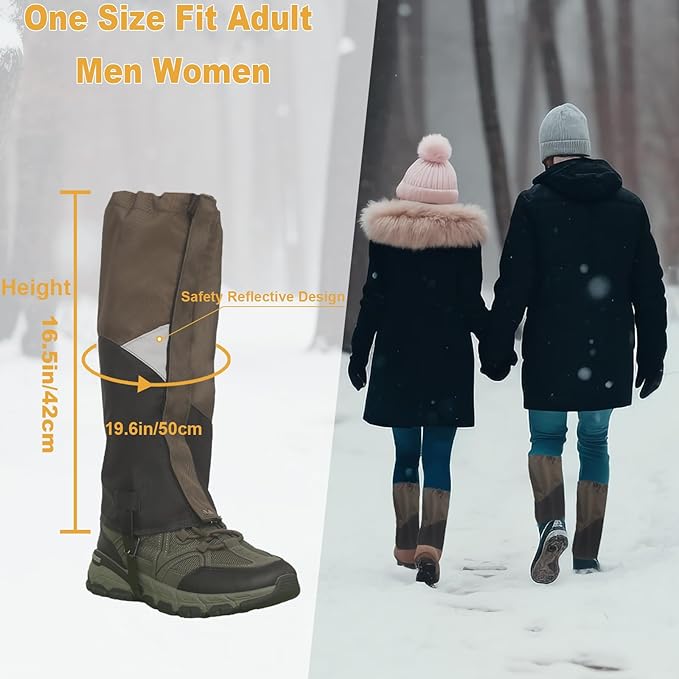 Adjustable Snake Gaiters Men Women Snake Boot Gators Bite Protection Guards Chaps Waterproof Leg Gaiter Hiking Hunting
