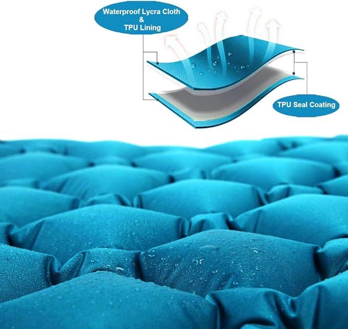 Star Smart Sleeping Pad for Camping Inflatable Backpacking Pad with Pillow, Ultralight Durable Camping Mattress,Hiking Air Mat,Camp Sleep Pad for Hiking Traveling & Outdoor Activities